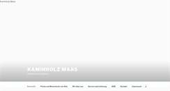 Desktop Screenshot of kaminholz-maas.de