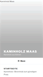 Mobile Screenshot of kaminholz-maas.de