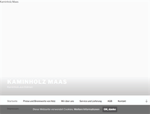 Tablet Screenshot of kaminholz-maas.de